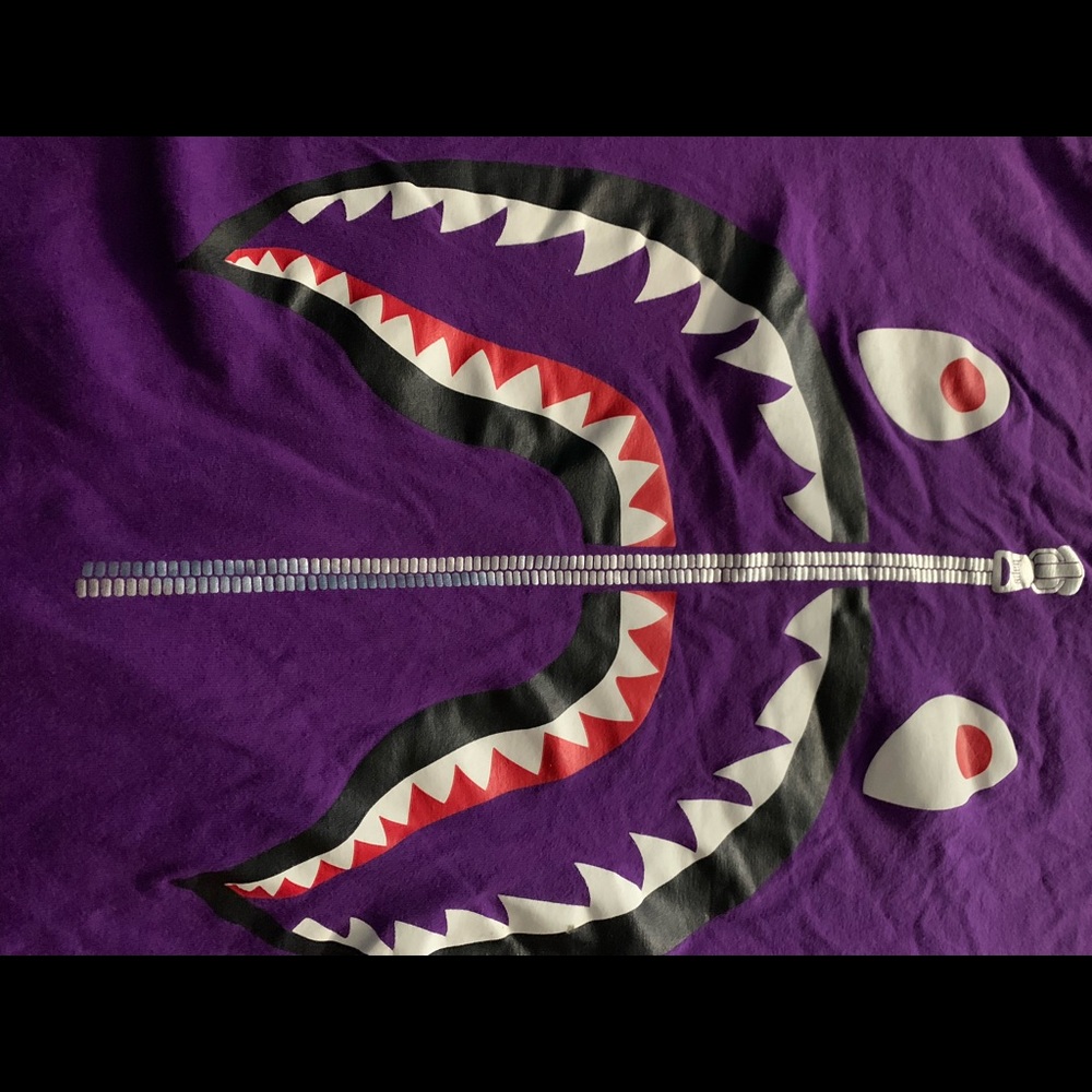 Purple bape camo t shirt
